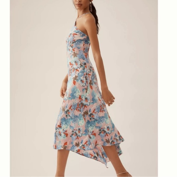 By Anthropologie Halter Slip Midi Dress - Picture 3 of 5